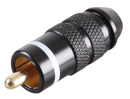 PSG01683 - Phono Plug, Gold Plated Pin, White Band