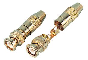 PSG02030 - 75 ohm BNC Plug for RG59 with Gold Plated Contacts, 6mm Cable Diameter