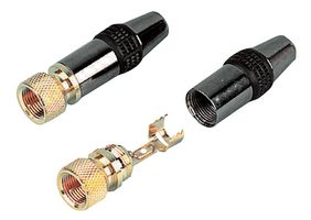 PSG02031 - 75 ohm F Type Plug, All Metal, Solder Termination - For up to 6mm Cable