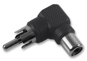 PSG02728 - Phono Adaptor, 90 Degree, Black