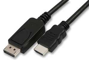 PSG08064 - DisplayPort Male to HDMI Male Lead, 1.8m Black