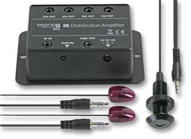 IRBKITPB - IR Distribution Amplifier Kit with IR Receiver - Black