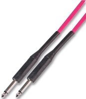 G032C - AV21103 - 6.35mm (1/4") Mono Jack to Jack Guitar Lead, 6m Pink