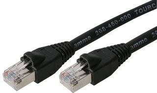 104-212-001 - Van Damme TourCat Cat5e Flexible Screened Male to Male RJ45 to RJ45 1m