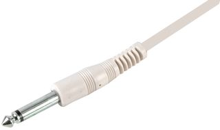 PLS00402 - 6.35mm (1/4") Mono Jack to Jack Guitar Lead, 6m White