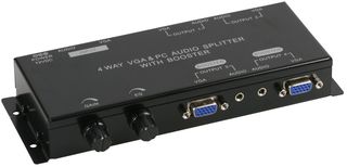 PSG03717 - 4-Way VGA & PC Audio Splitter with Booster