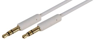 PSG3072-2M - Slim 3.5mm Stereo Jack Plug to Plug Lead, 2m White