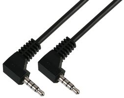 PSG03749 - 3.5mm 4 Pole Jack Plug to Plug Lead, 1.5m Black