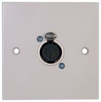 PELR0081 - 1 Gang Multimedia Wallplate, 3 Pin XLR Socket