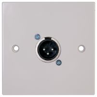 PELR0082 - 1 Gang Multimedia Wallplate, 3 Pin XLR Plug