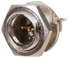 RT4MPR - Mini-XLR, Chassis Plug, Screwlock, 4 Pole