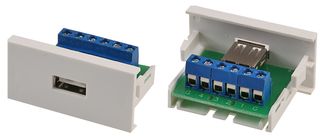 CLB50-USB - Conec2 USB-A 2.0 Snap-In Module - Screw Terminal
