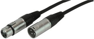 SMC10 - 3 Pin XLR Male to Female Microphone Lead 10m Black