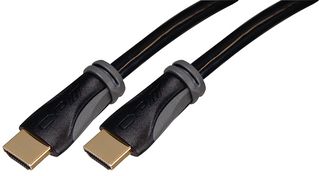 HDMI2-050-US - High Speed 4K UHD HDMI Lead with Ethernet, Male to Male, Ultra Slim Lead, 0.5m Black