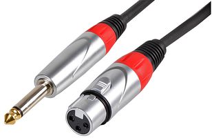 PLS000467 - 6.35mm (1/4") 2 Pole Jack Plug to XLR Socket Lead, 6m