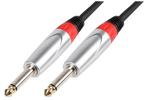 PLS000479 - 6.35mm (1/4") Mono Jack Plug to Plug Lead, 6m