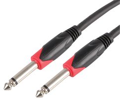PLS000486 - 6.35mm (1/4") 2P Jack Plug to Plug Lead, 1m