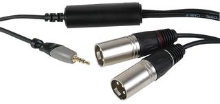 PLS00550 - Ground Loop Isolator - 3.5mm Stereo Jack Plug To 2x XLR Plugs