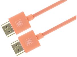 C-HM/HM/PICO/OR-3 - High Speed 4K UHD HDMI Lead with Ethernet, Ultra Slim Flexible Lead, 0.9m Orange