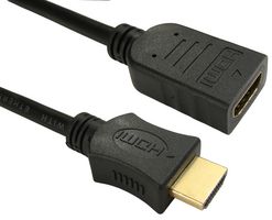 99HDHS-402 - High Speed 4K UHD HDMI Lead with Ethernet, Male to Female, 2m Black