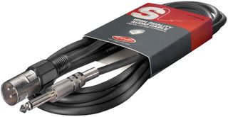 SAC3PXMDL - 6.35mm (1/4") Jack to XLR Lead Male to Male 3m Black