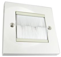 UT-742WH - 1 Gang White Brush Plate