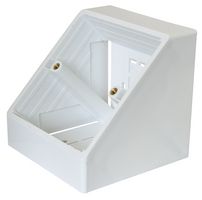 CLB-2770 - Conec2 1-Gang Angled Surface Mount Bench Pattress Box White