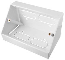 CLB-2780 - Conec2 2 Gang Angled Surface Mount Back Box, White