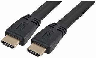 CDLHDFLAT-01K - Premium High Speed 4K UHD HDMI Lead with Ethernet Male to Male Low Profile, 1m Black