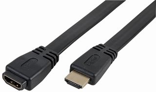 CDLHDFLAT-MF03K - High Speed HDMI Lead with Ethernet Male to Female Extension Low Profile, 3m Black