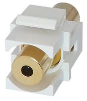 KC3.5WH - 3.5mm Audio Keystone Coupler, White
