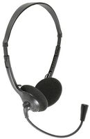 100.056UK - Stereo Multimedia Headset with Microphone, Black