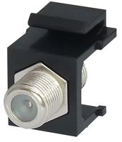 KCFBK - F Connector Keystone Coupler, Black