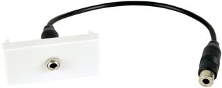 122.525UK - 3.5mm Socket Wall Plate Module, 50x25mm