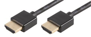 PSG3255-HDMI-1 - Slim High Speed 4K UHD 60Hz HDMI Lead with Ethernet, Male to Male, 1m Black