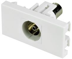 122.560UK - Coax Socket Wall Plate Module, 50 x 25mm