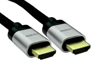 CDLHD8K-02SLV - Premium High Speed 8K HDMI 2.1 Lead with Ethernet, Silver Aluminium Hoods, 2m