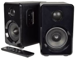 120.150UK - ABS35BLK Active Bluetooth Wireless Bookshelf Speakers, Black