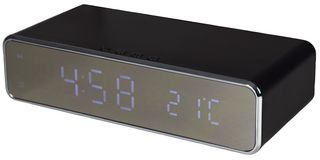 421.785UK - Recharge Alarm Clock with Wireless Charger, Black