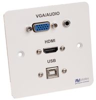 AVP606 - 1 Gang VGA/Audio/HDMI/USB-B Wall Plate