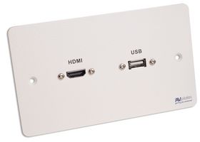 AVP603 - 2 Gang HDMI/USB-A Wall Plate