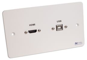 AVP604 - 2 Gang HDMI/USB-B Wall Plate