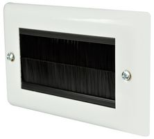 123.273UK - 2 Gang Steel Brush Plate