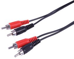 PSG09023 - Stereo Phono (RCA) Lead, 1m