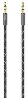 205130 - Prime Stereo 3.5mm Audio Lead with Fibre Sheath, 1.5m