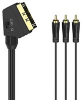 205156 - Scart to Triple RCA Audio-Video Lead, 1.5m