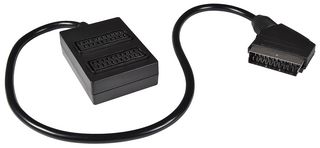 112.172UK - 2 Way Scart Splitter Lead, 0.5m
