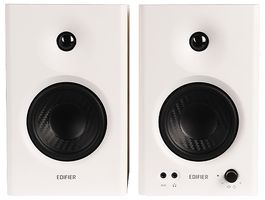 MR4-WHITE - Active Powered Studio Monitor Speakers, White