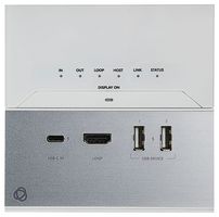 EXT3-C-WP-XR-T/UK(W) - 4K 60Hz 4:4:4 USB-C HDBaseT 3.0 Extended-Reach Wallplate Transmitter, White