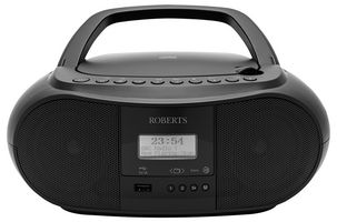 ZOOMBOX4BK - Zoombox 4 DAB / DAB+ / FM RDS Portable Radio & CD Boombox with Bluetooth, Black